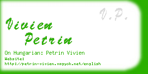 vivien petrin business card